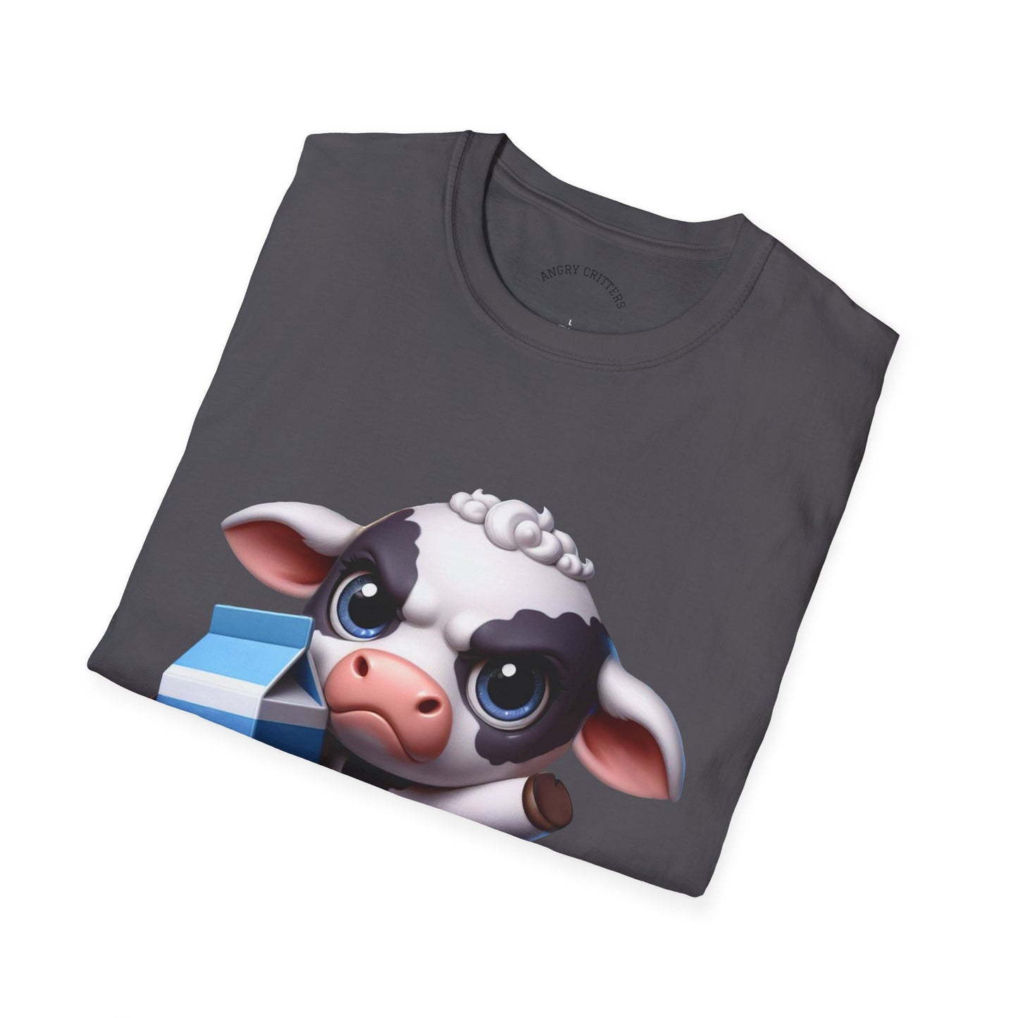 Angry Cow with Milk Carton