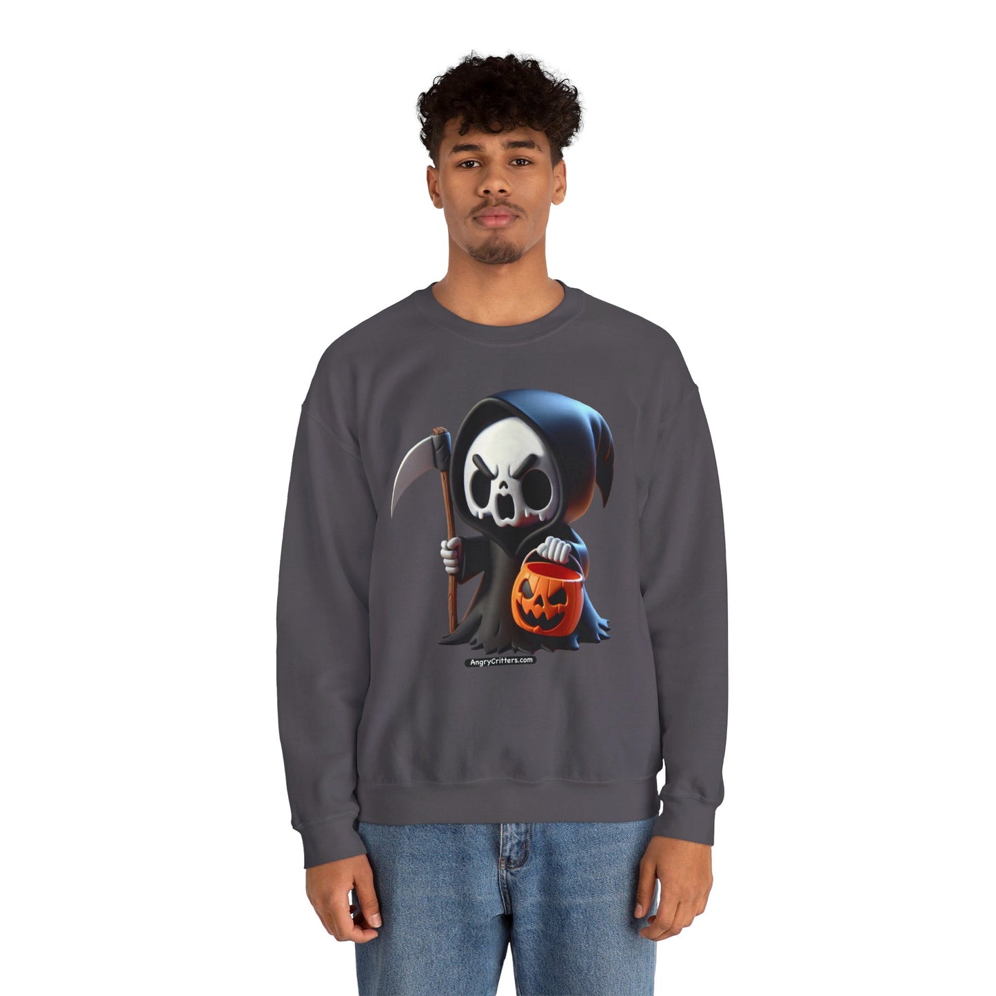 Angry Critters - Grim Reaper, Heavy Blend™ Crewneck Sweatshirt