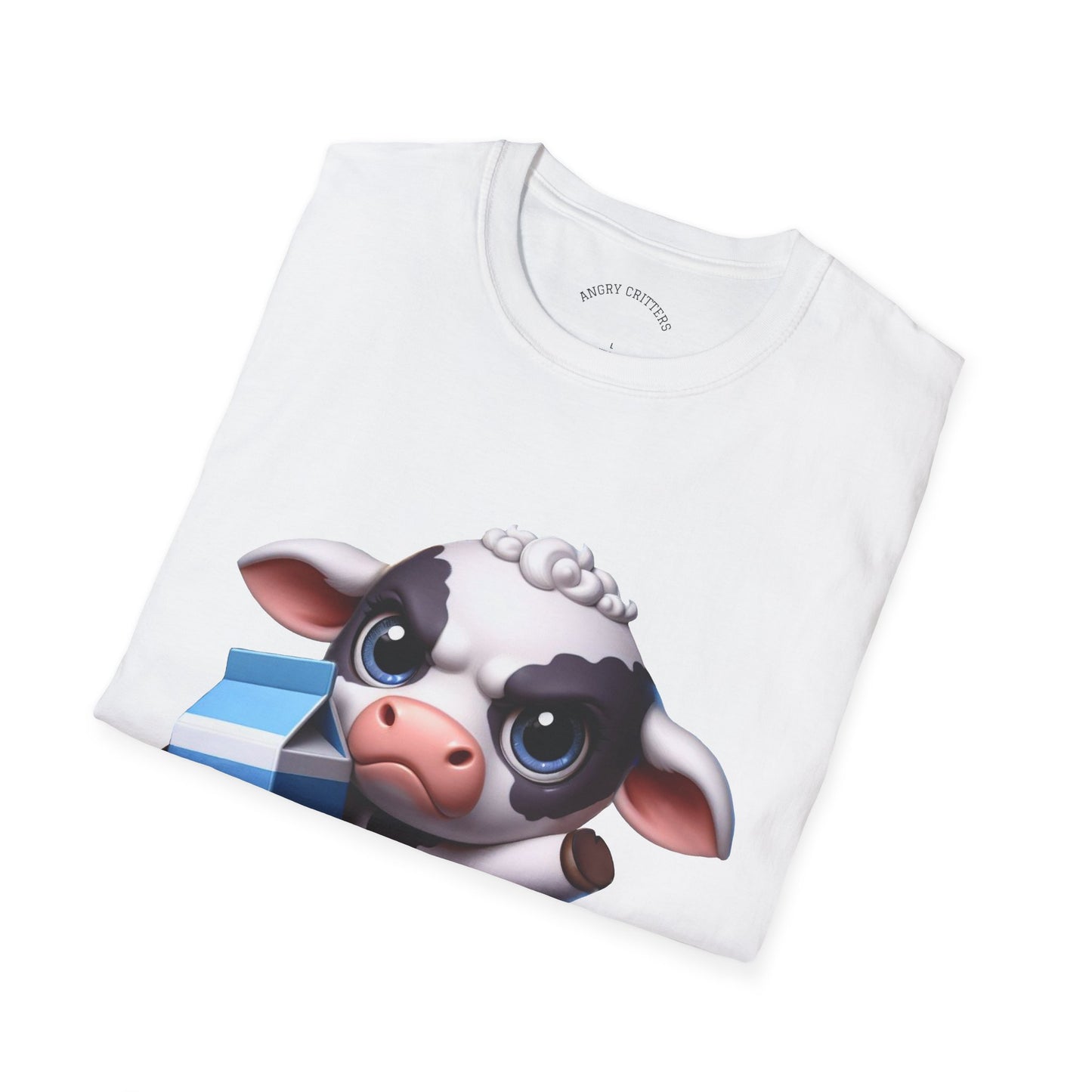 Angry Cow with Milk Carton