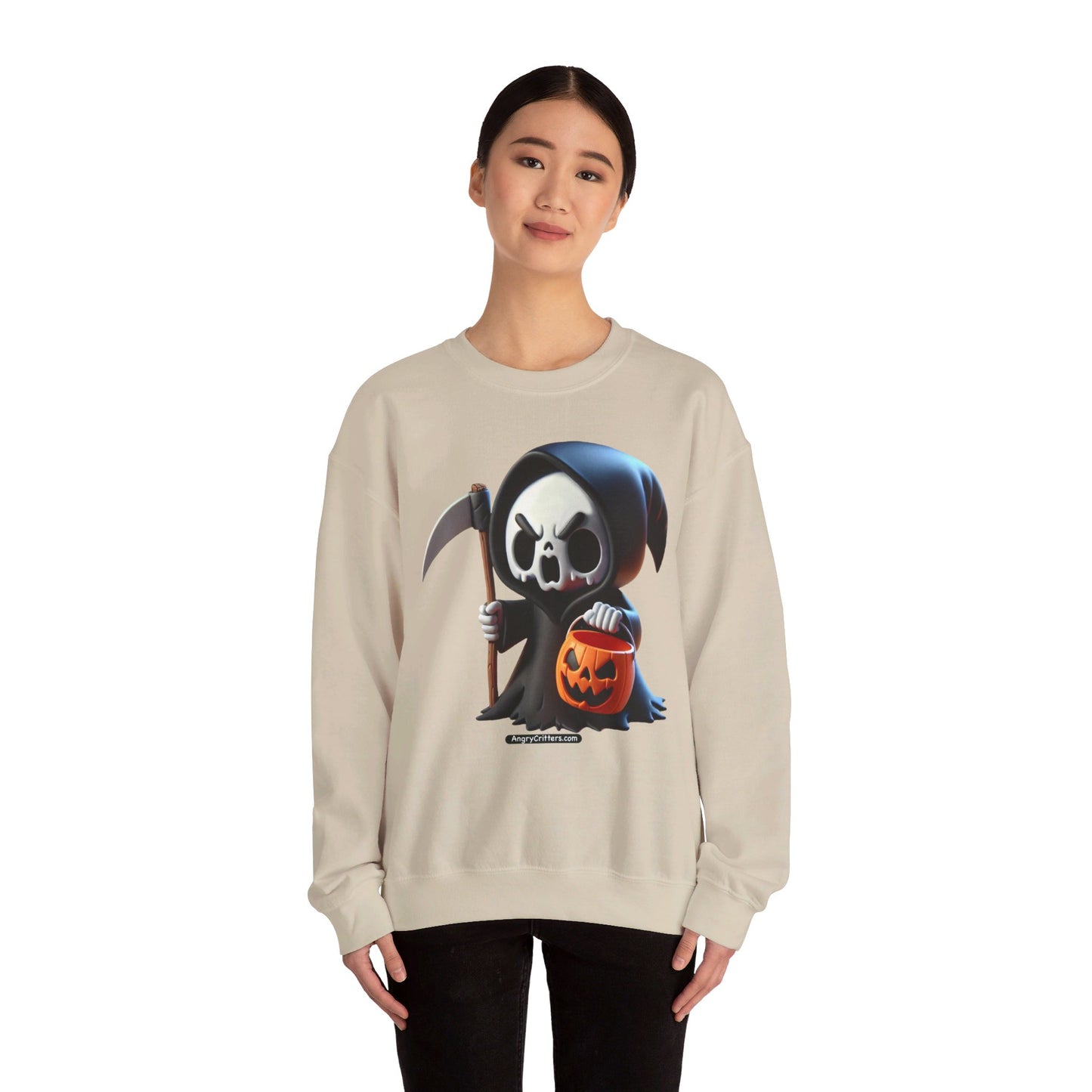 Angry Critters - Grim Reaper, Heavy Blend™ Crewneck Sweatshirt