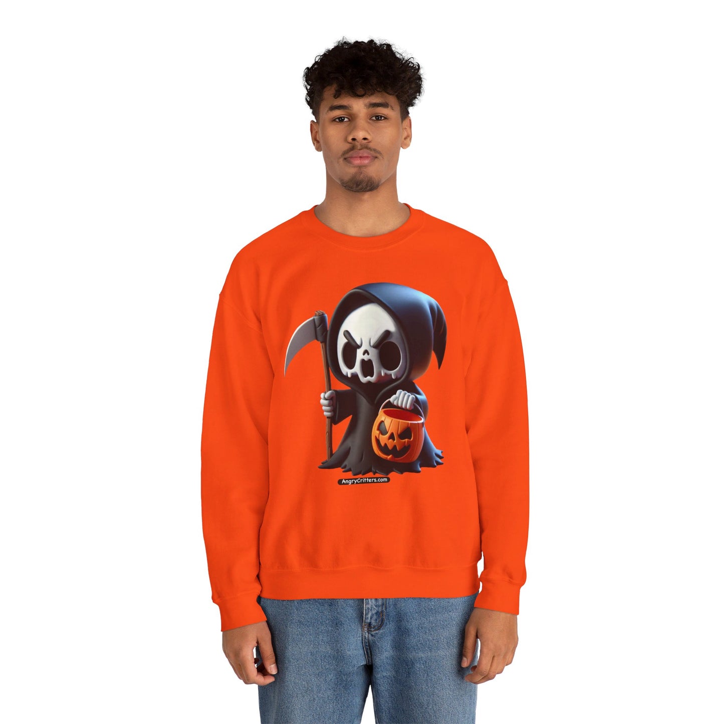 Angry Critters - Grim Reaper, Heavy Blend™ Crewneck Sweatshirt