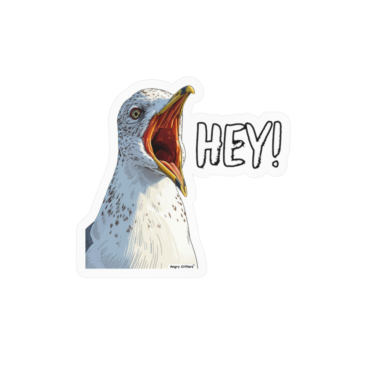 Hey Seagull Kiss-Cut Vinyl Decals