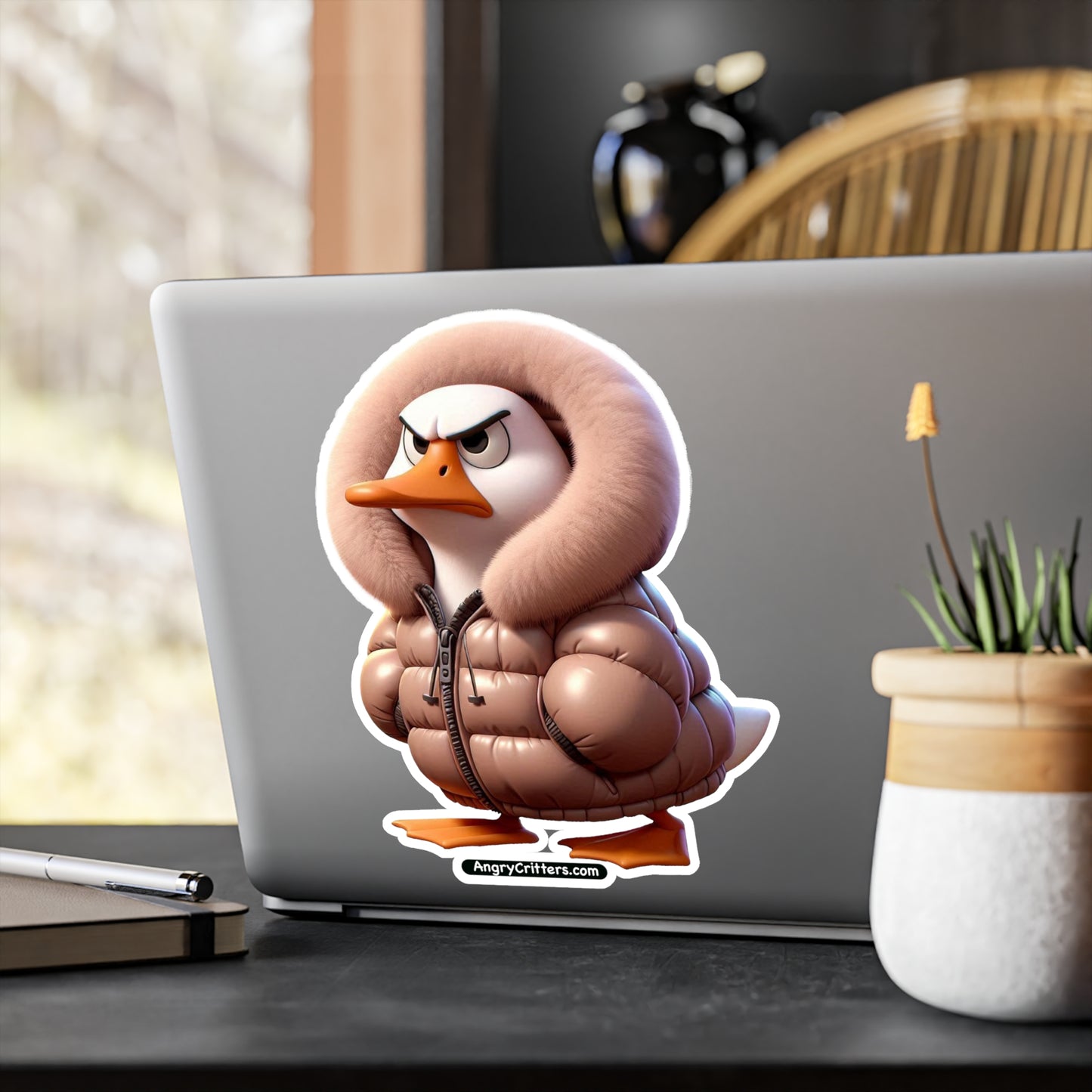 Angry Critters Quack Down, Kiss-Cut Vinyl Decals