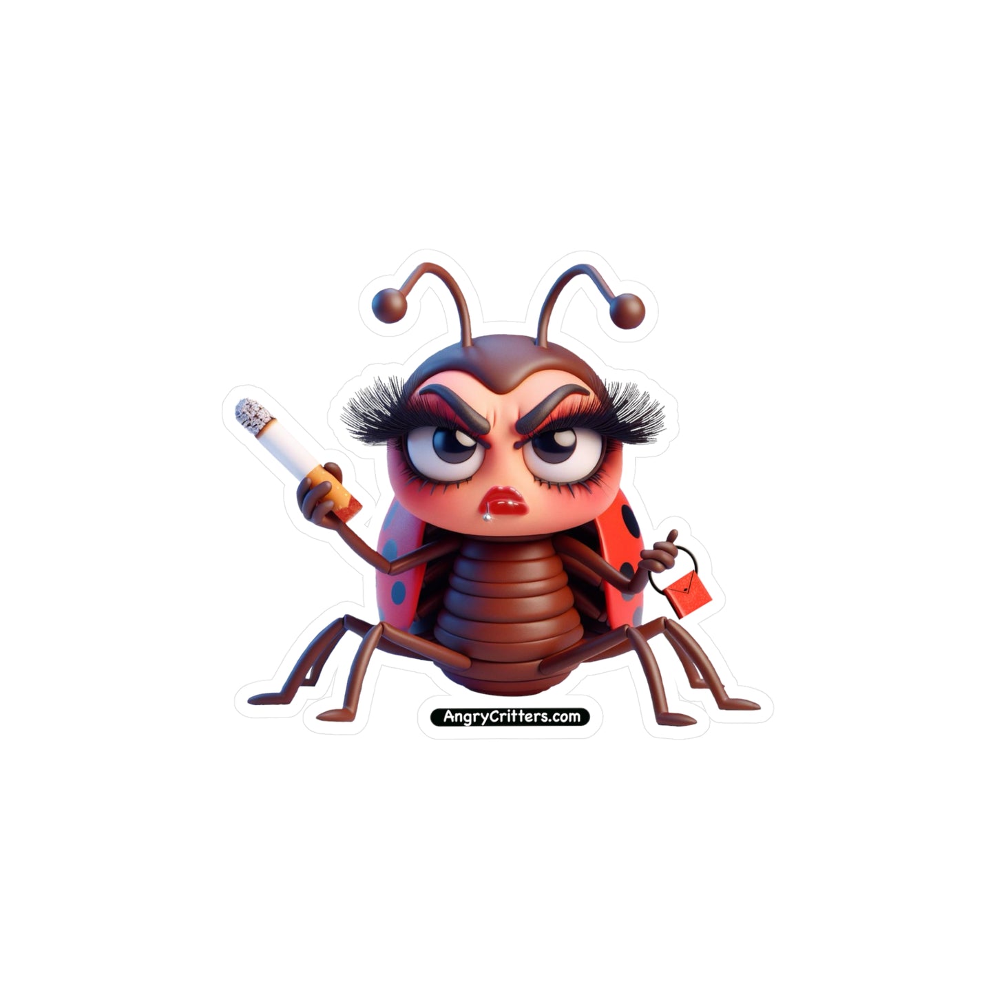 Angry Critters - That’s No Ladybug, Kiss-Cut Vinyl Decals