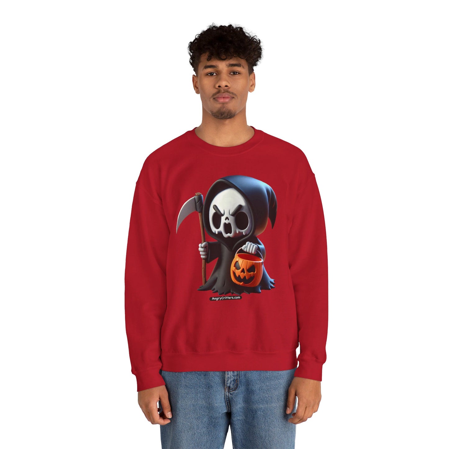 Angry Critters - Grim Reaper, Heavy Blend™ Crewneck Sweatshirt