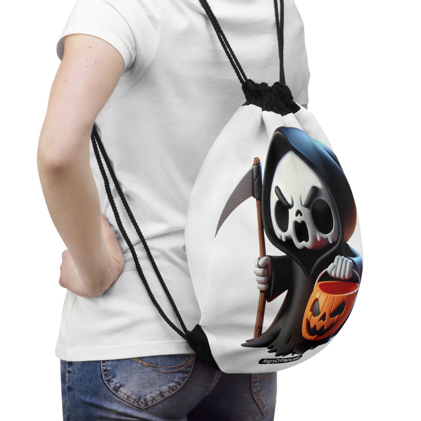 Angry Critters - Grim Reaper Drawstring Bag