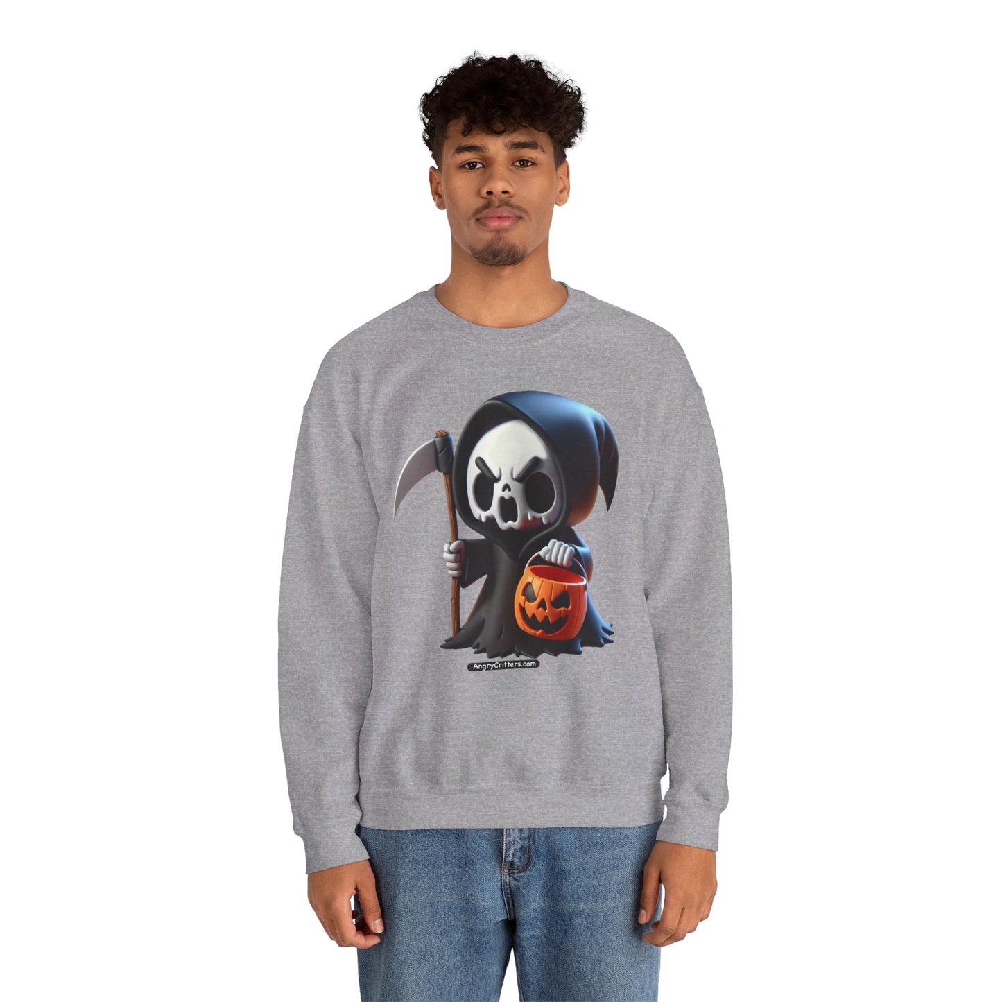 Angry Critters - Grim Reaper, Heavy Blend™ Crewneck Sweatshirt