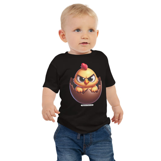 Angry Critters - Chick in Chocolate Egg Baby Jersey Short Sleeve Tee