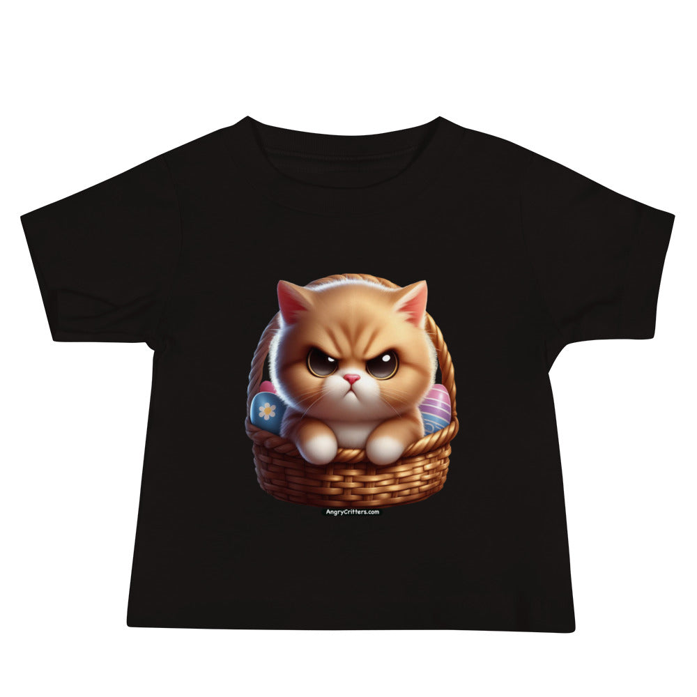 Angry Critters - Kitten in Easter Basket Baby Jersey Short Sleeve Tee