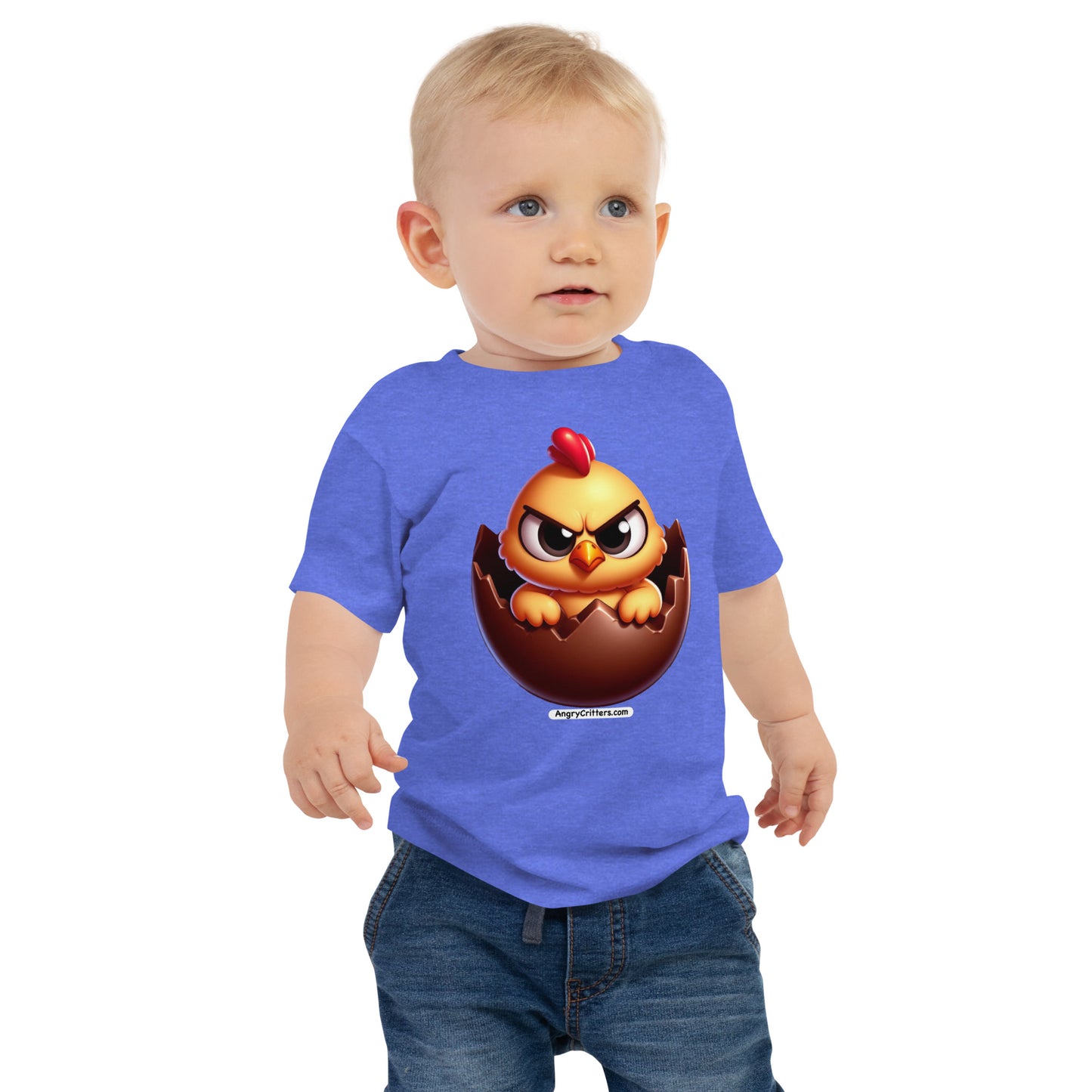 Angry Critters - Chick in Chocolate Egg Baby Jersey Short Sleeve Tee