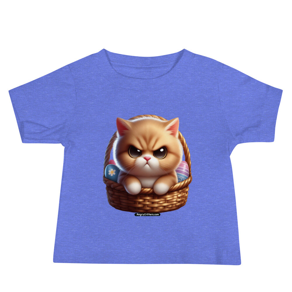 Angry Critters - Kitten in Easter Basket Baby Jersey Short Sleeve Tee