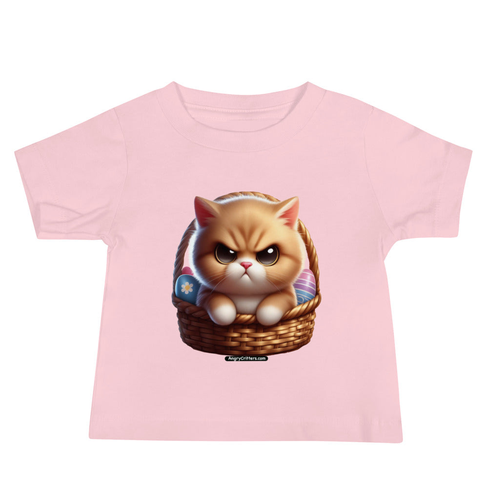 Angry Critters - Kitten in Easter Basket Baby Jersey Short Sleeve Tee