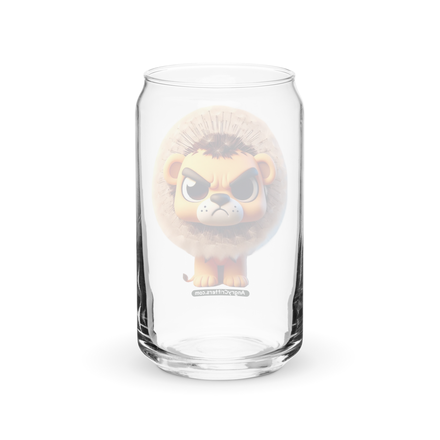 Angry Critters - Dandy Lion Can-shaped glass