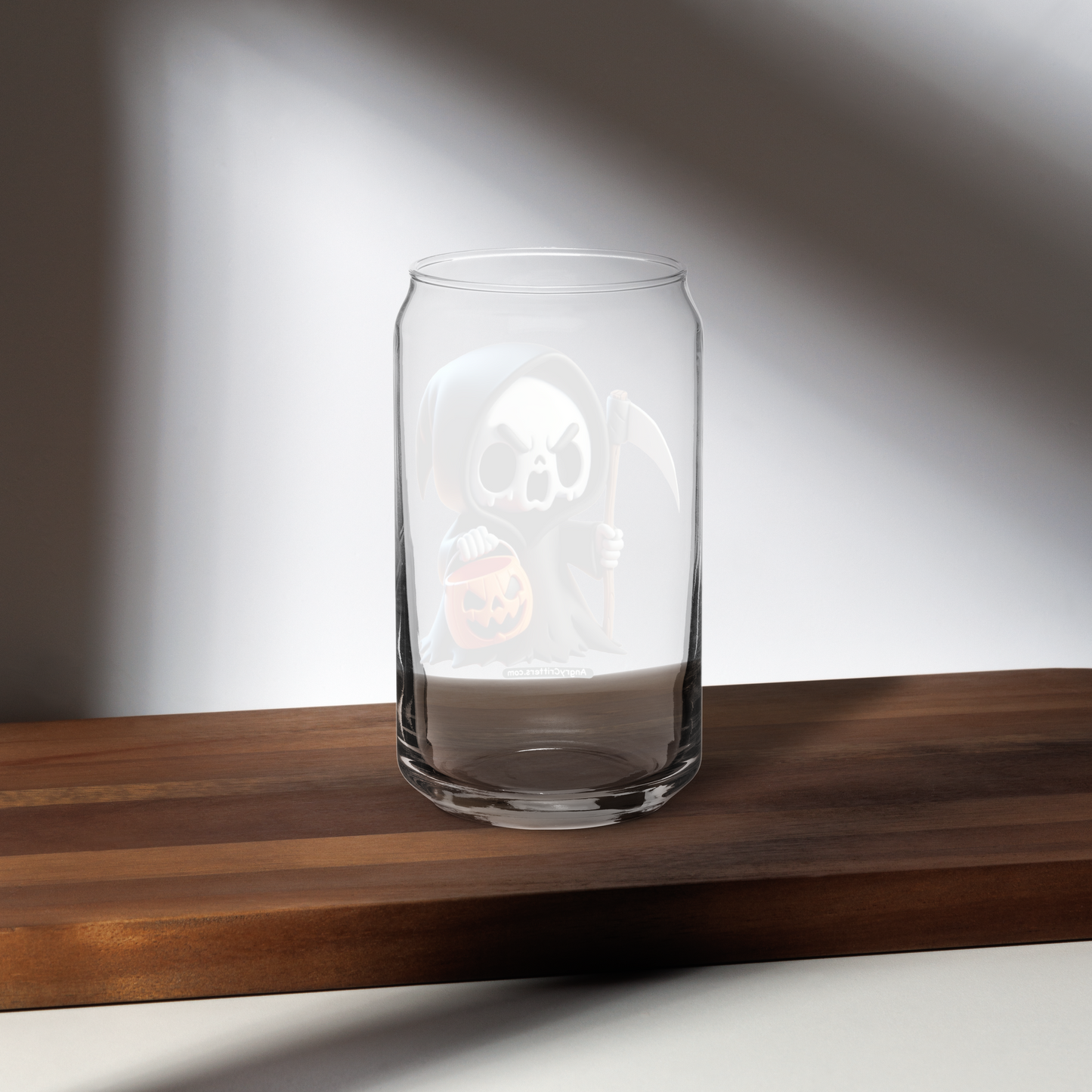 Angry Critters - Grim Reaper, Can-shaped glass