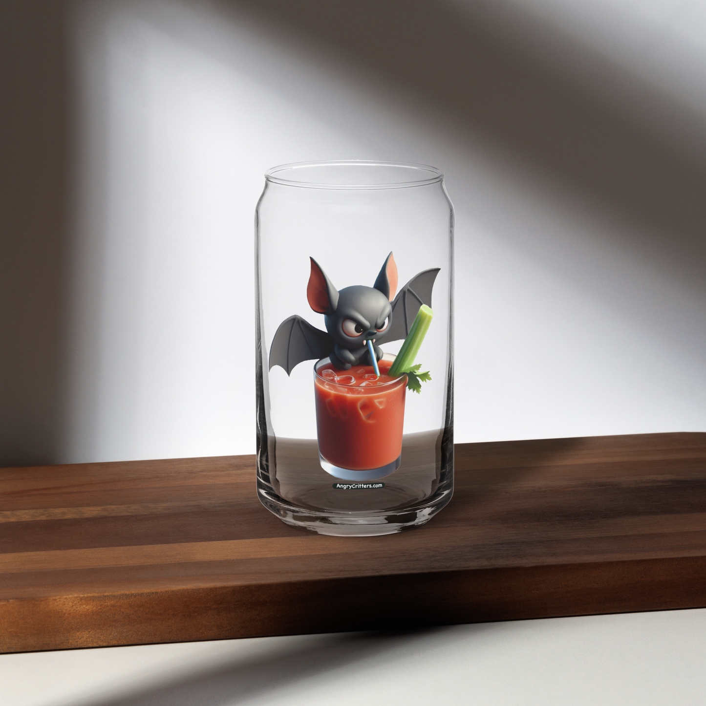 Angry Critters - Bat with Bloody Mary, Can-shaped glass