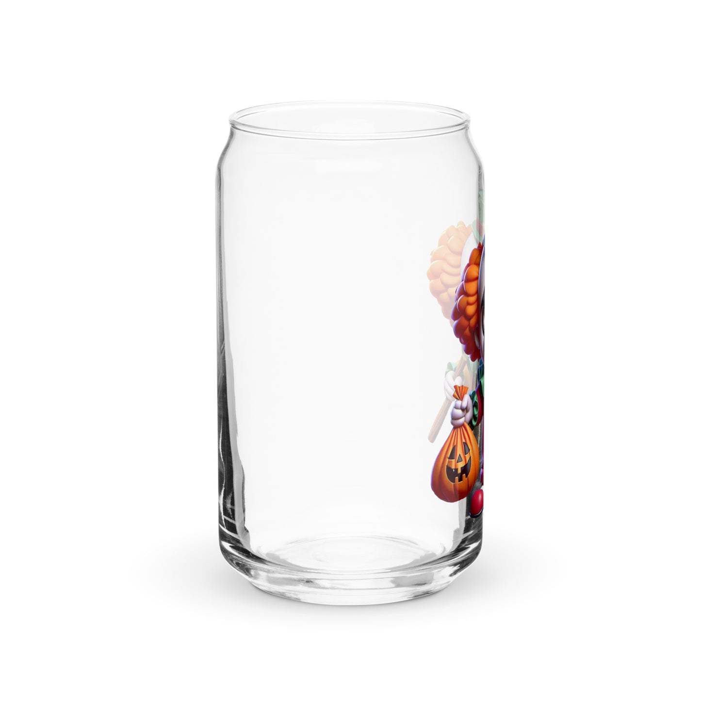 Angry Critters - Halloween Clown Orange, Can-shaped glass