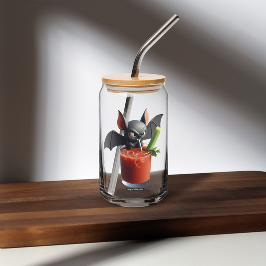 Angry Critters - Bat with Bloody Mary, Can-shaped glass