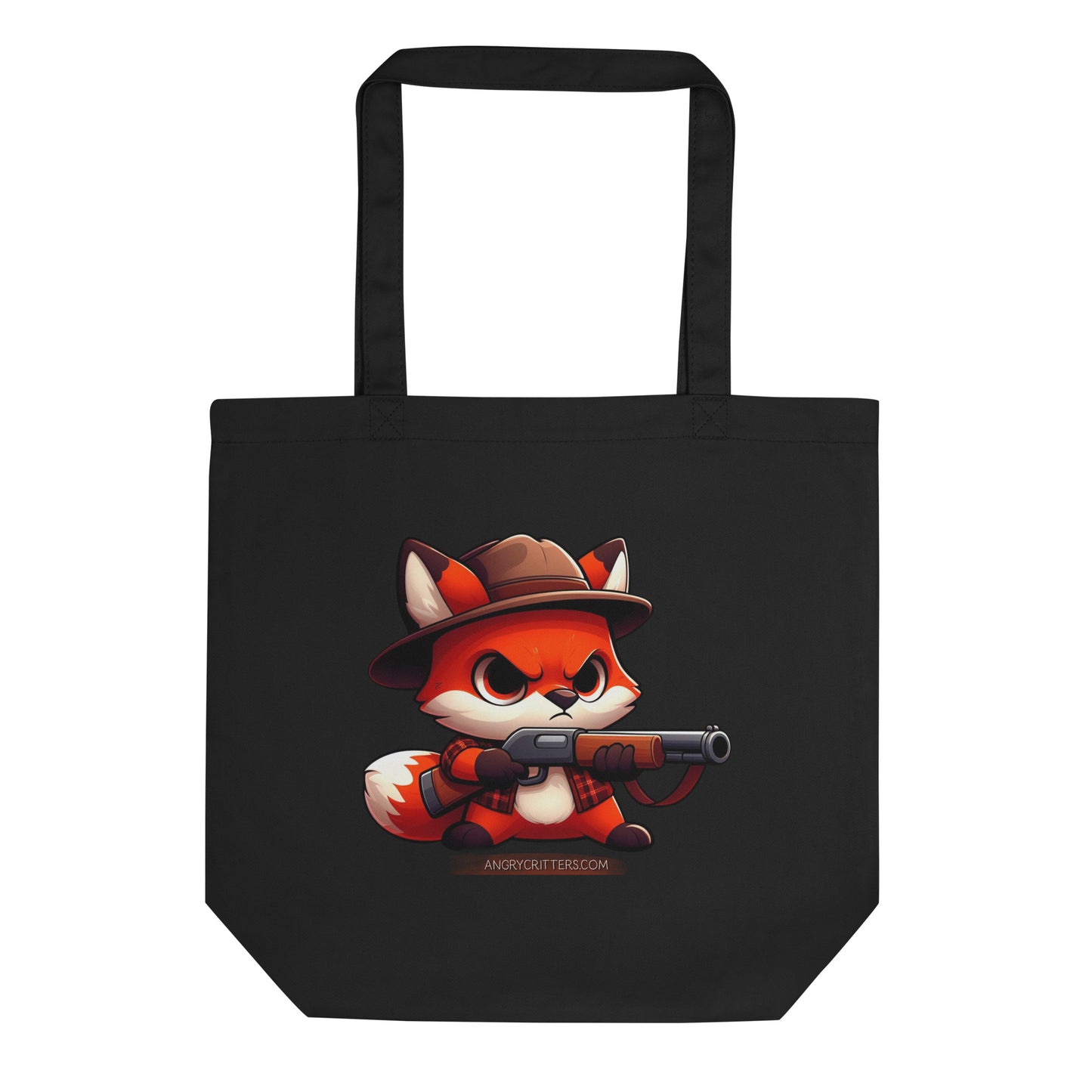 Angry Critters - Fox Hunter, Eco Tote Bag