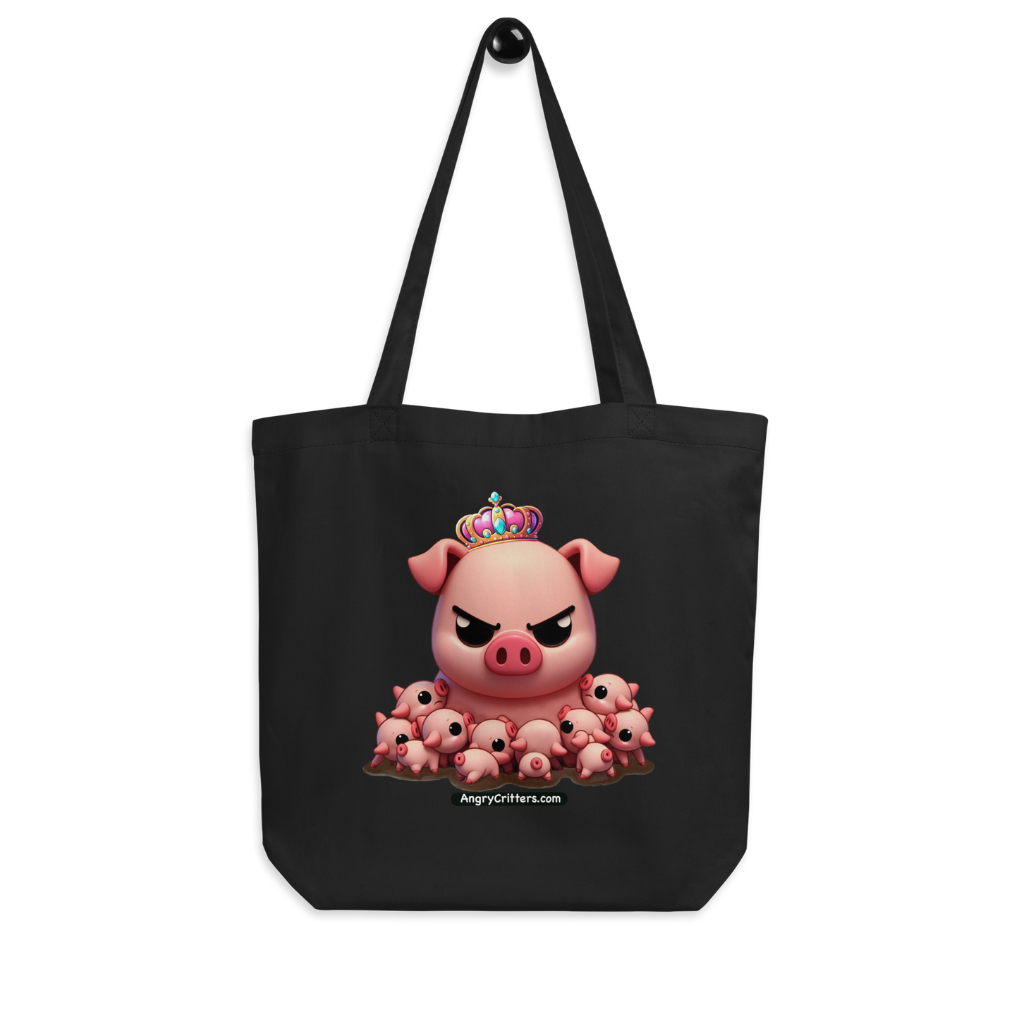 Angry Critters - Mother’s Day Pig & Piglets, Eco Tote Bag