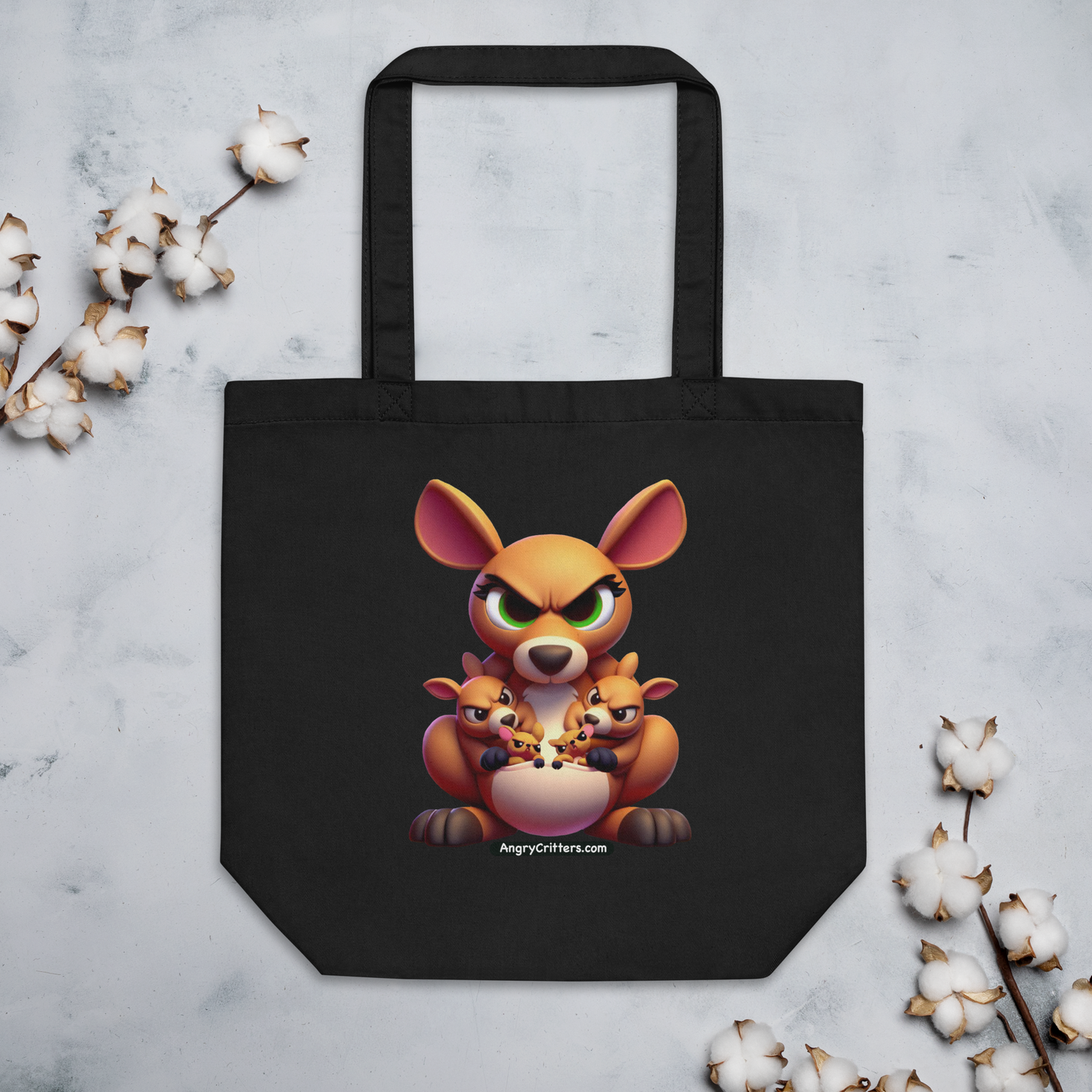 Angry Critters - Kangaroo Mom Eco Tote Bag