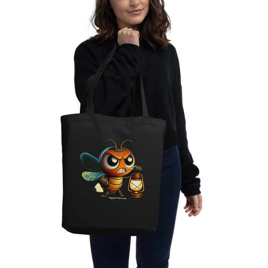 Angry Critters - Firefly with Lamp, Eco Tote Bag