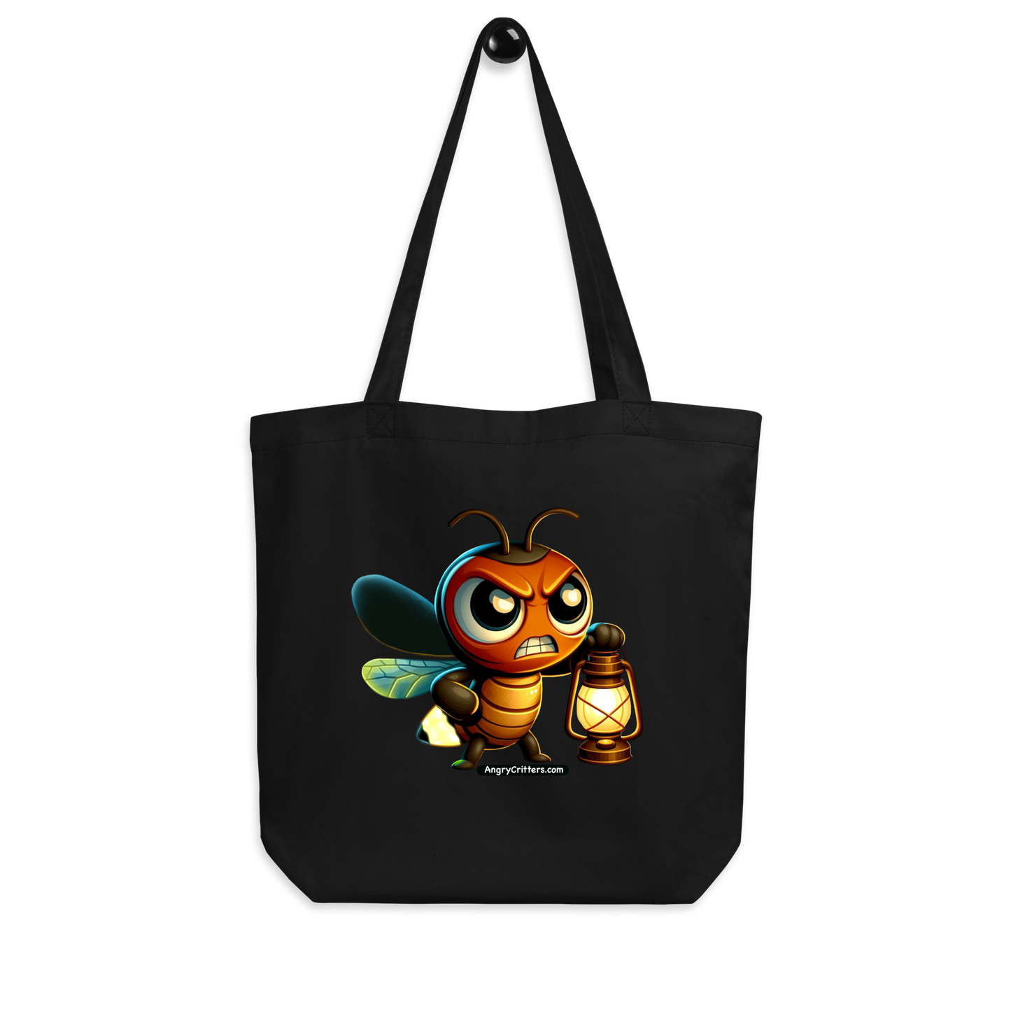 Angry Critters - Firefly with Lamp, Eco Tote Bag