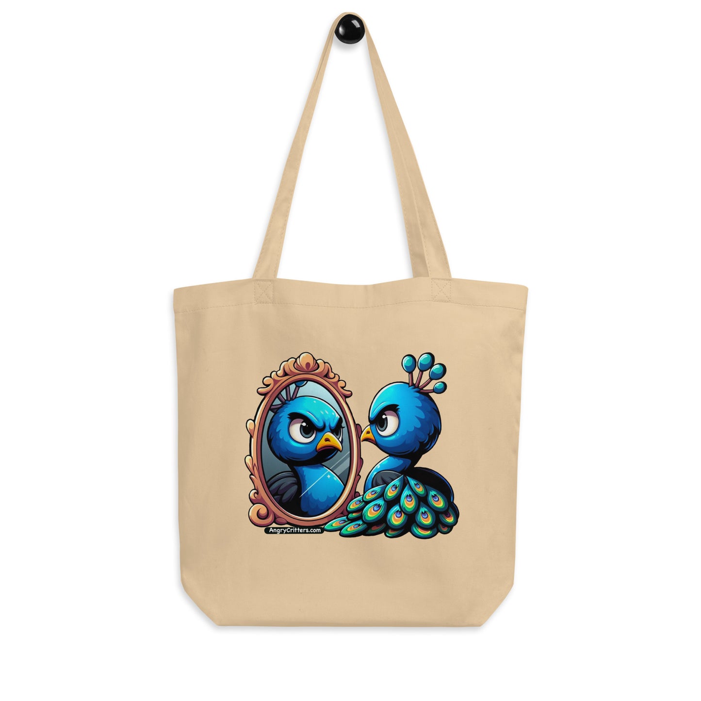 Angry Critters - Peacock Reflection Eco Tote Bag