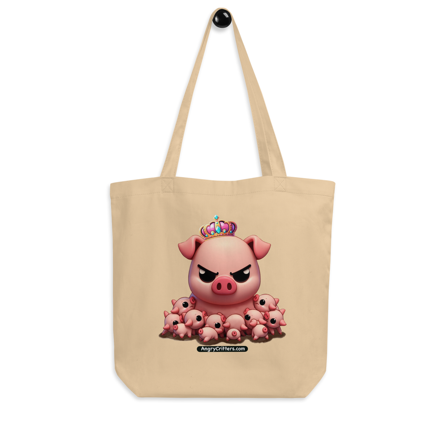 Angry Critters - Mother’s Day Pig & Piglets, Eco Tote Bag