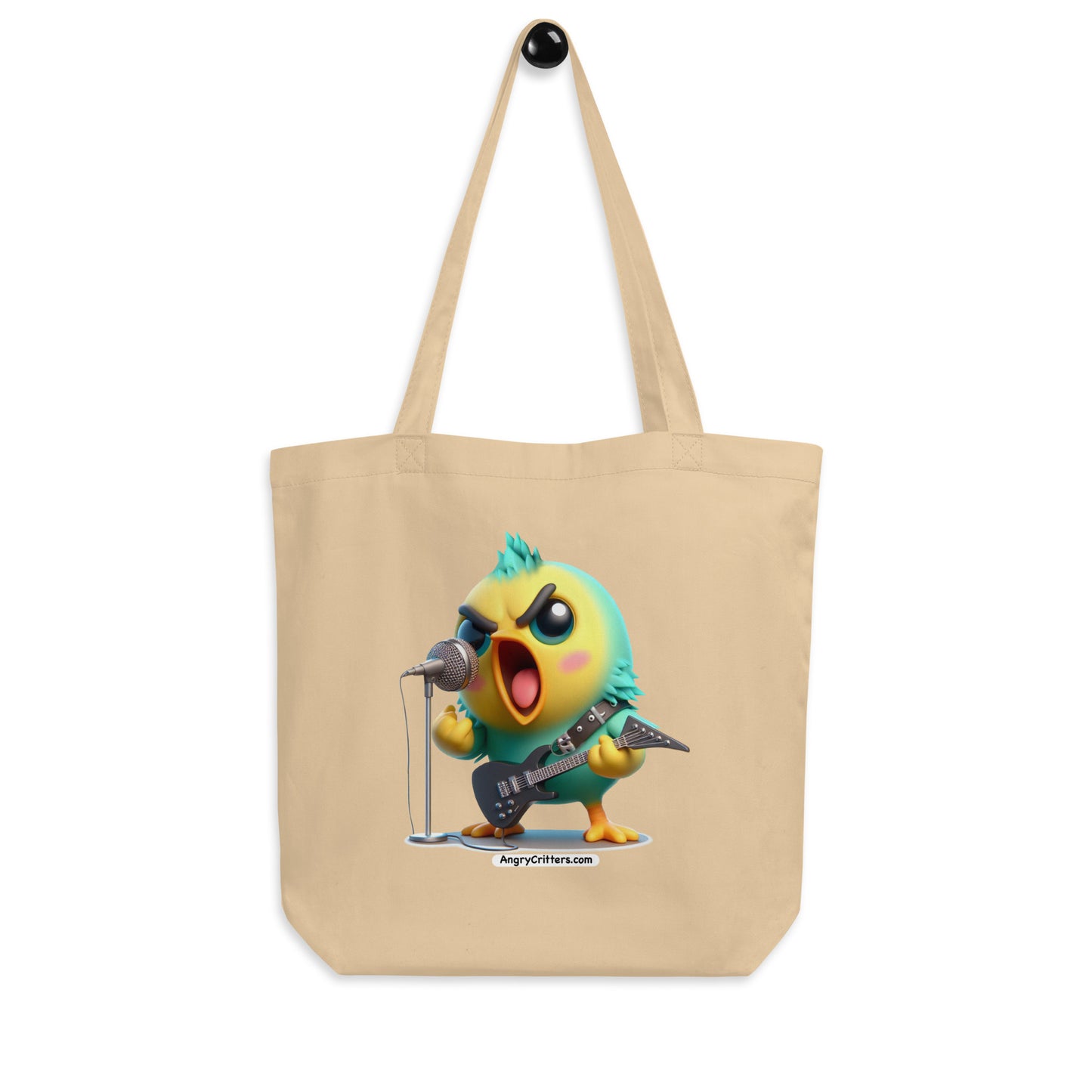 Angry Critters - Parakeet with an Axe, Eco Tote Bag