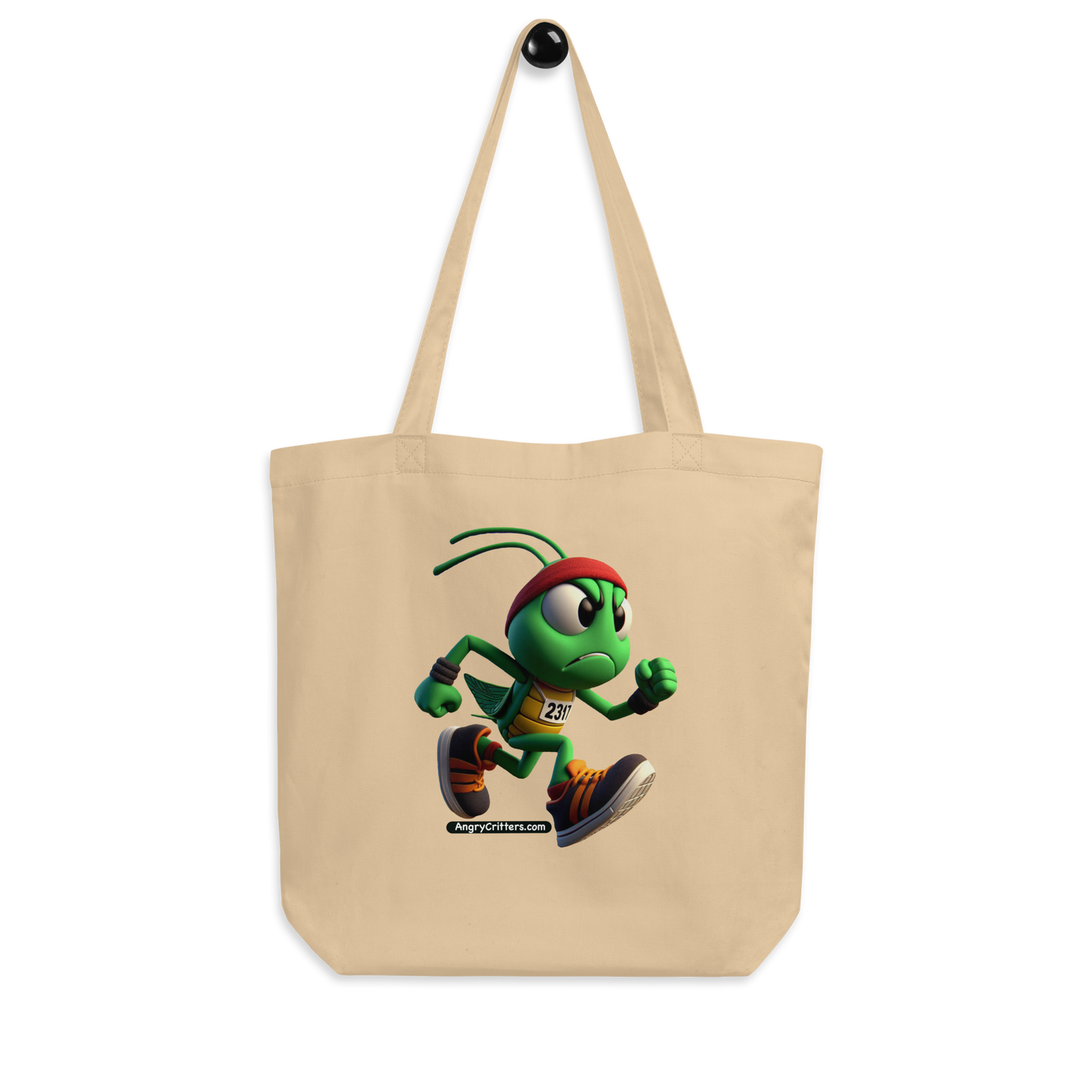 Angry Critters - Grasshopper Runner, Eco Tote Bag