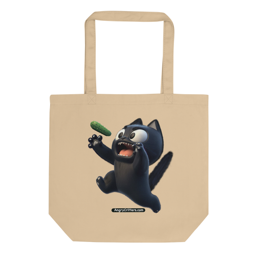 Angry Critters - Black Cat Scare, Eco Tote Bag