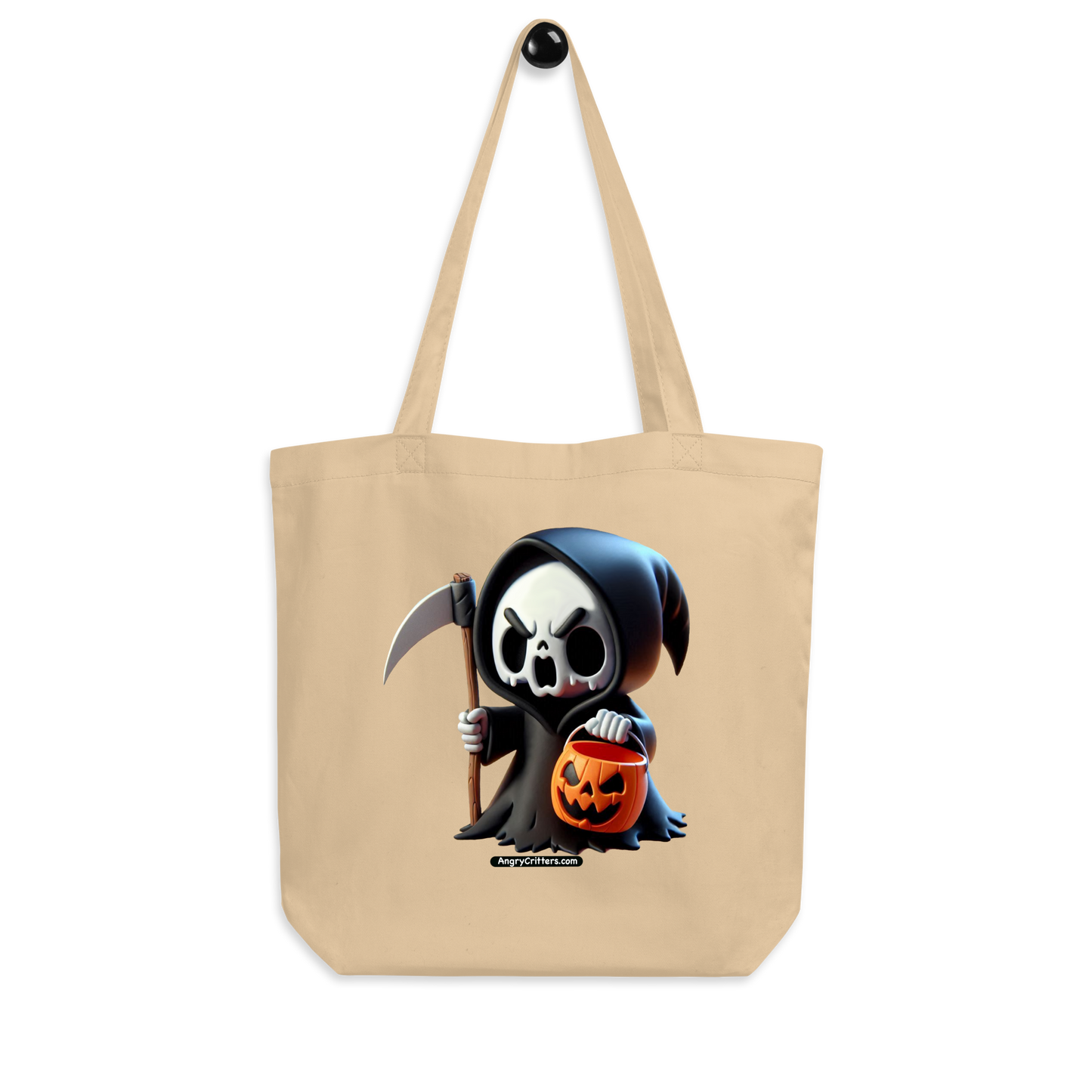 Angry Critters - Grim Reaper, Eco Tote Bag