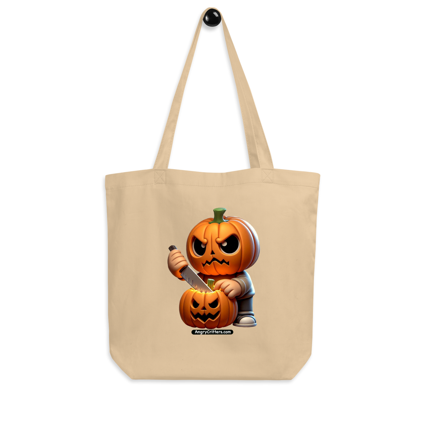 Angry Critters - Jack Carving Pumpkin, Eco Tote Bag