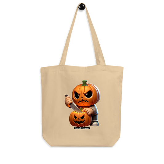 Angry Critters - Jack Carving Pumpkin, Eco Tote Bag