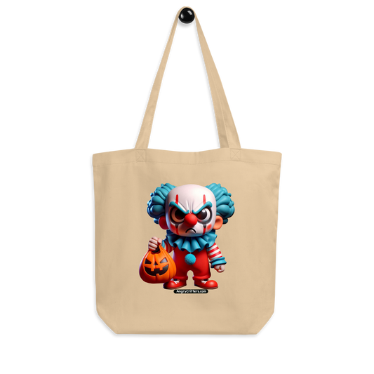 Angry Critters - Halloween Clown Blue, Eco Tote Bag