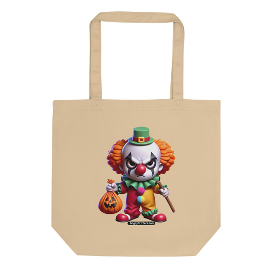 Angry Critters - Halloween Clown Orange, Eco Tote Bag