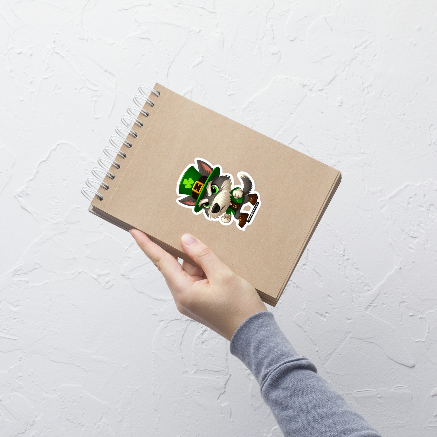 Angry Critters - Irish Wolfhound Bubble-free stickers