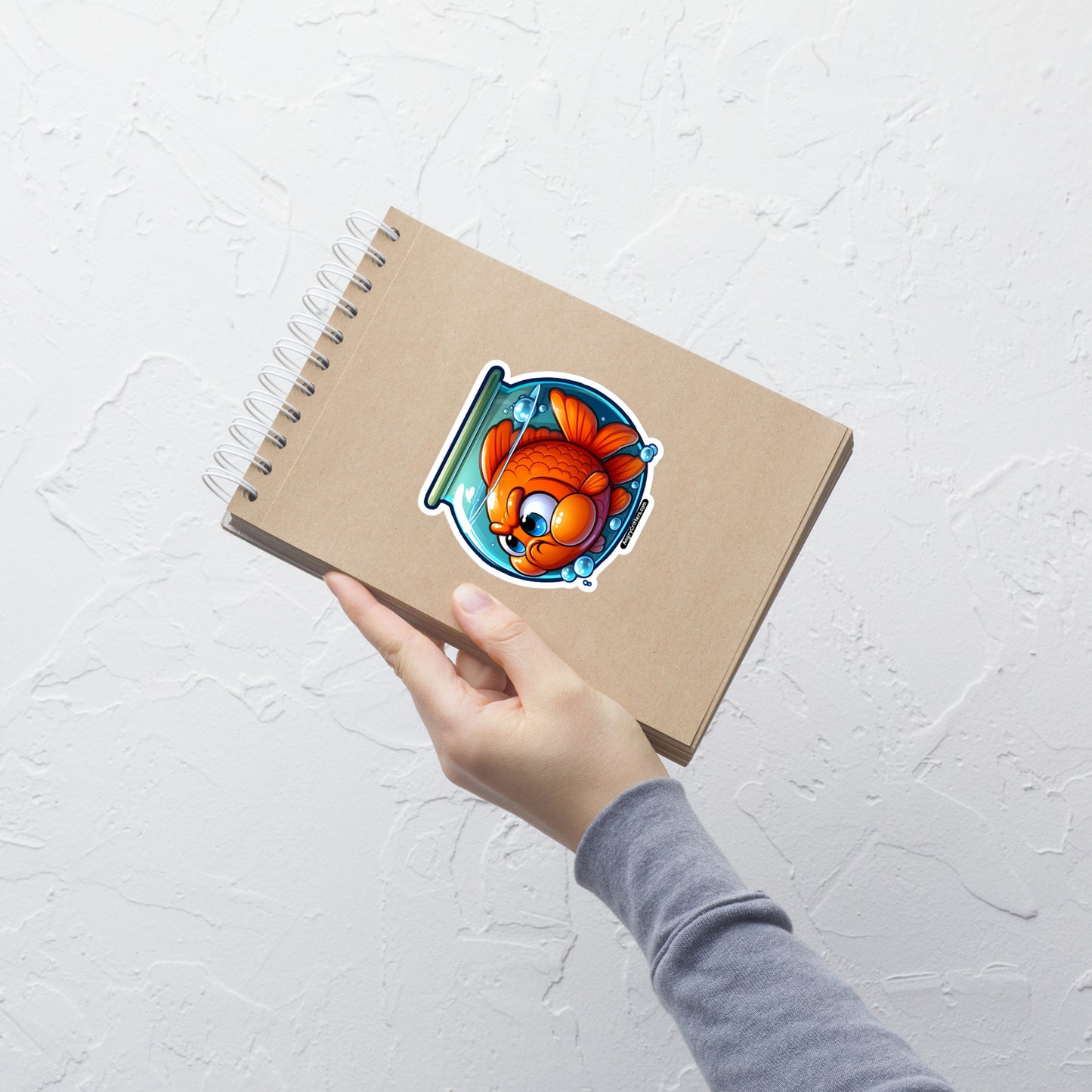 Angry Critters - Goldfish Bubble-free stickers