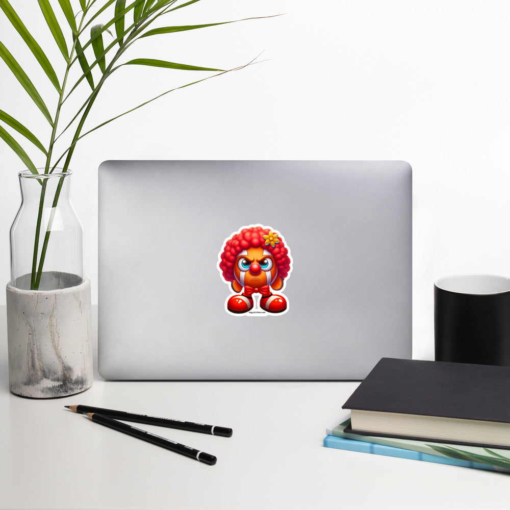 Angry Critters - Clownfish Clown Bubble-free stickers