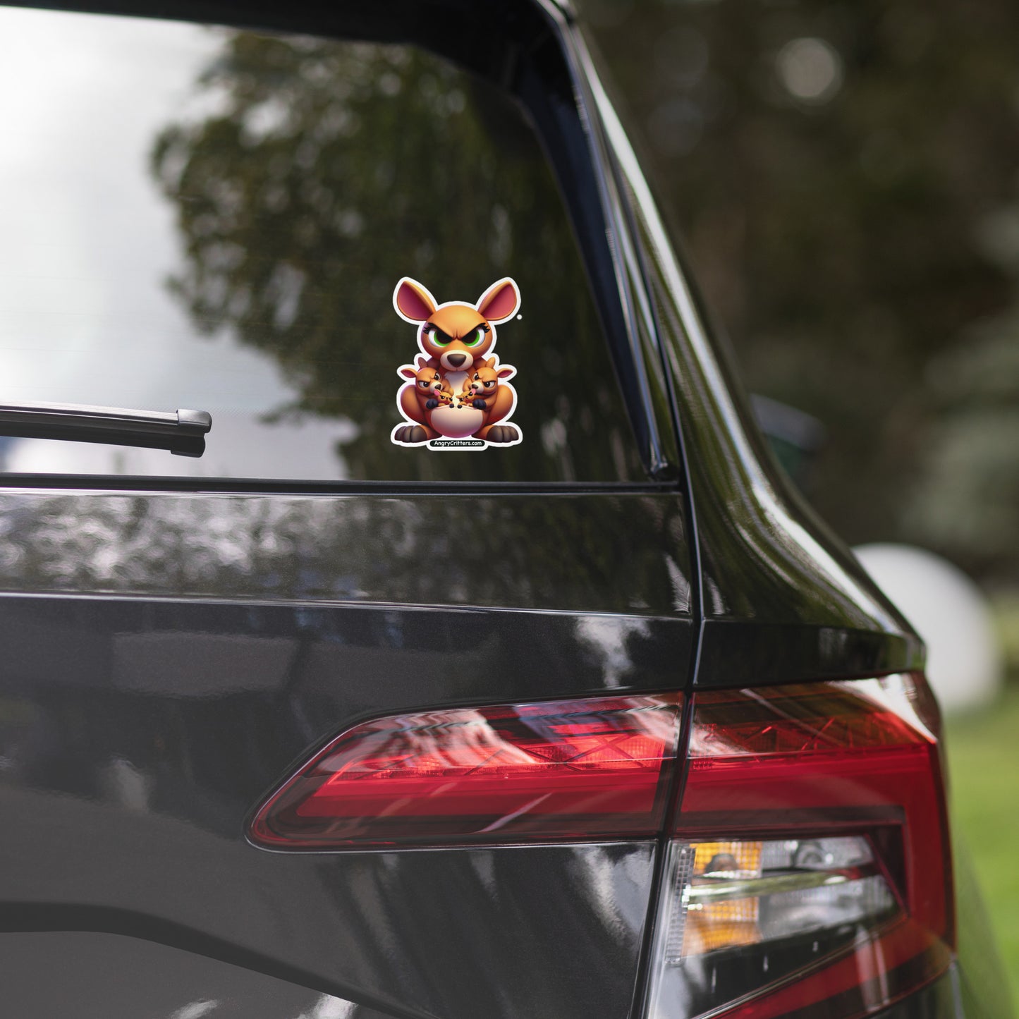 Angry Critters - Kangaroo Mom Bubble-free stickers