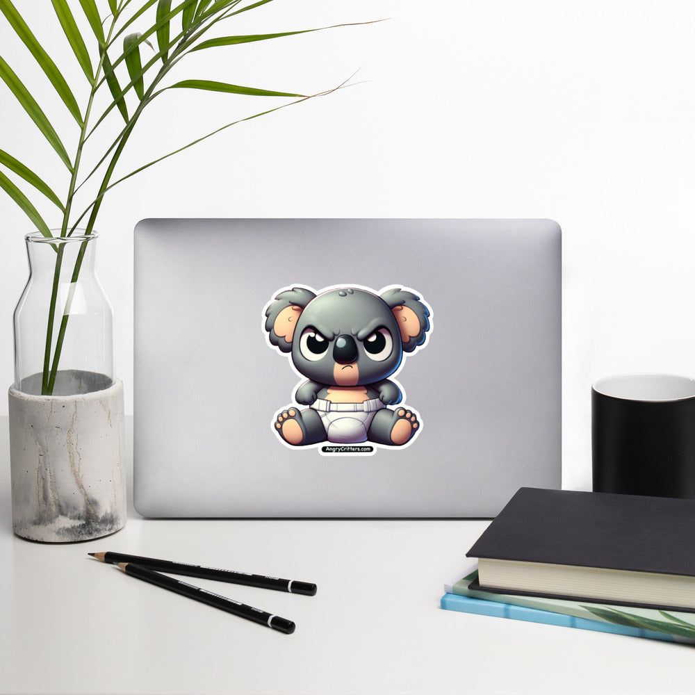 Angry Critters - Koala Baby Bubble-free stickers