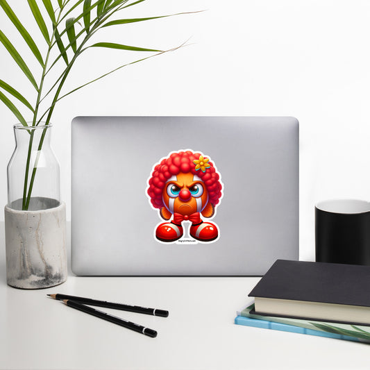 Angry Critters - Clownfish Clown Bubble-free stickers