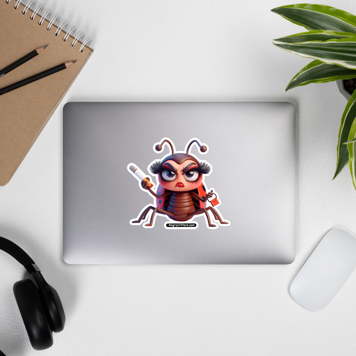 Angry Critters - That’s No Ladybug, Bubble-free stickers