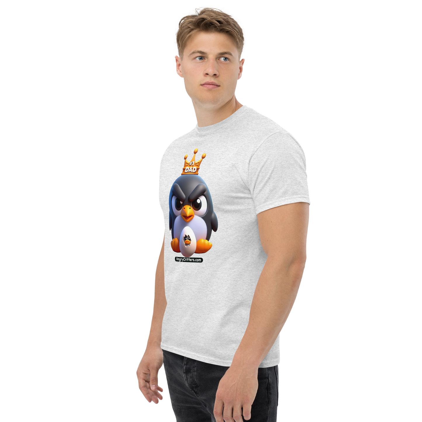 Angry Critters - Penguin Dad, Men's classic tee