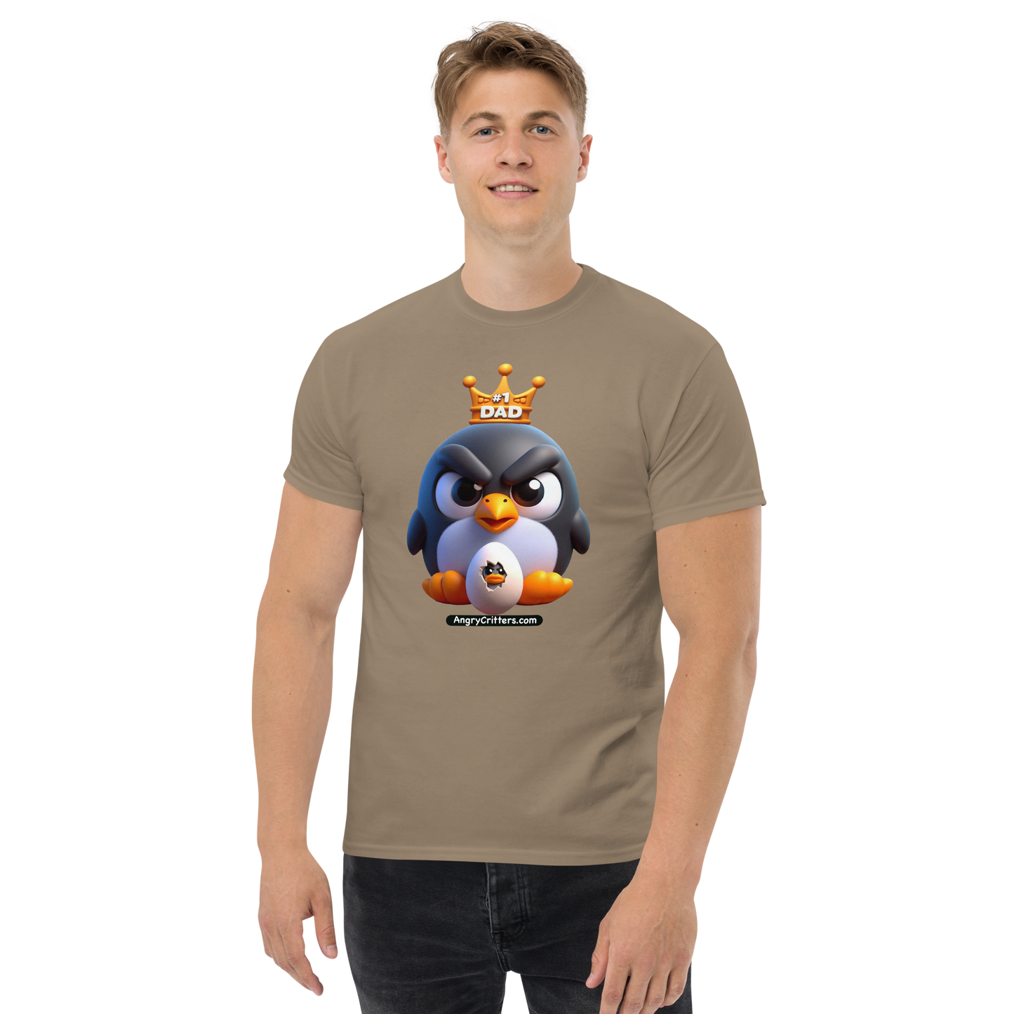 Angry Critters - Penguin Dad, Men's classic tee