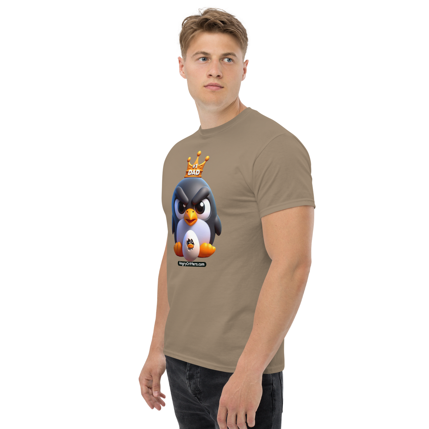 Angry Critters - Penguin Dad, Men's classic tee