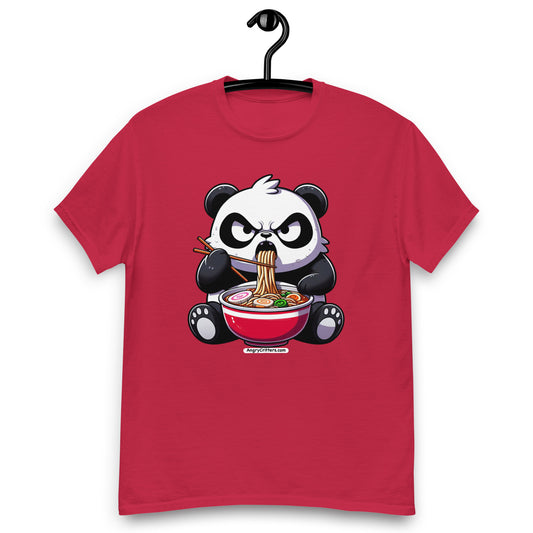 Angry Critters - Panda Eating Ramen, Men's classic tee