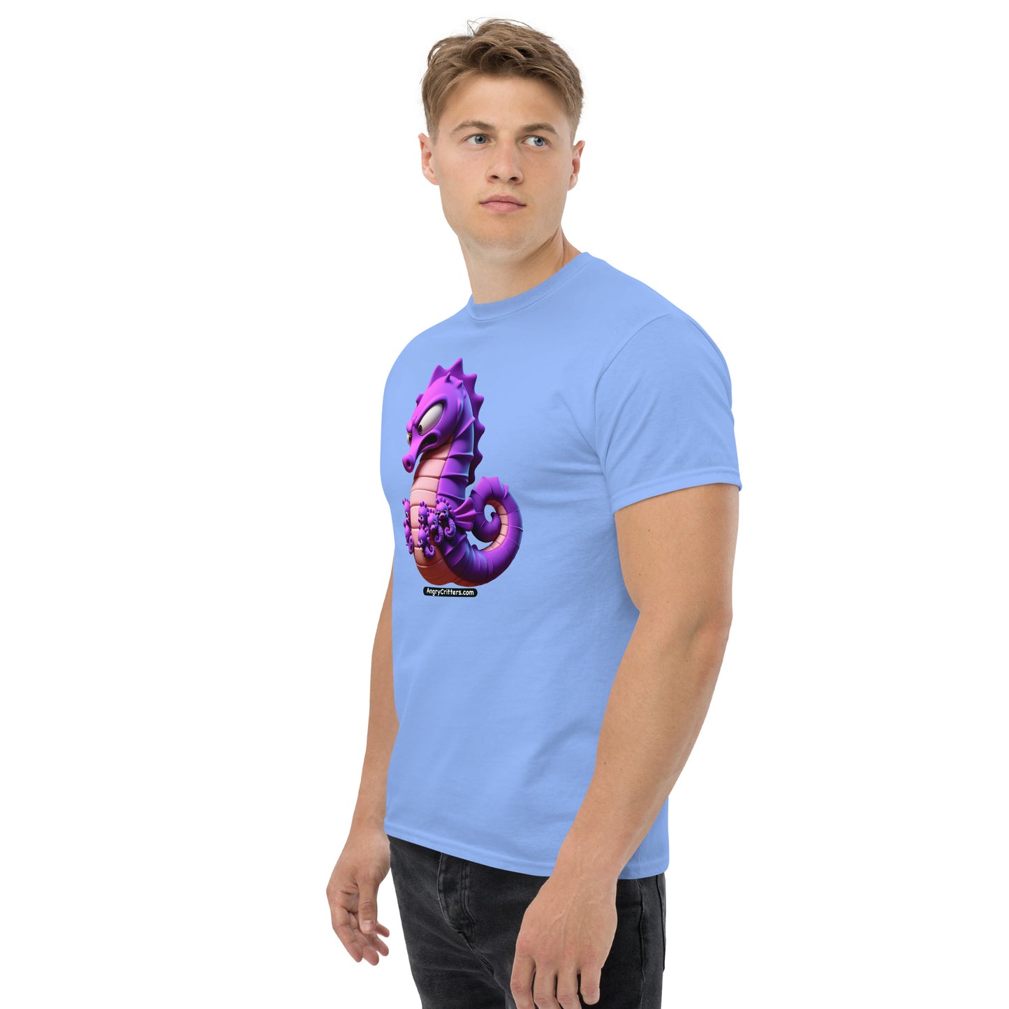 Angry Critters - Seahorse Dad, Men's classic tee