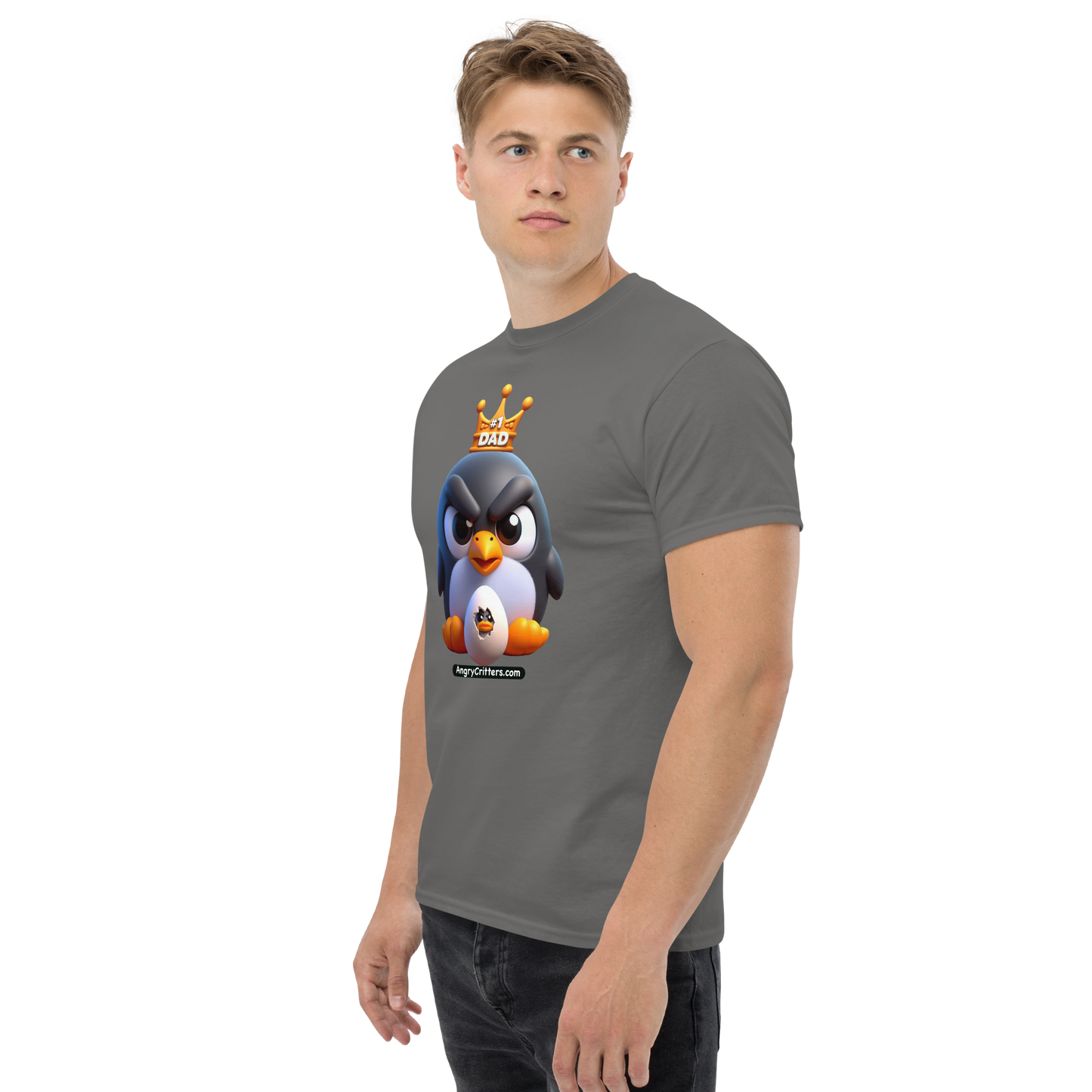 Angry Critters - Penguin Dad, Men's classic tee