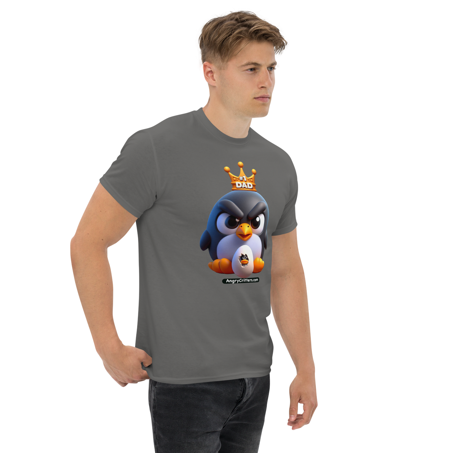 Angry Critters - Penguin Dad, Men's classic tee